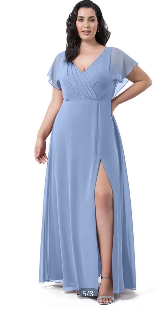 Plum chiffon hotsell bridesmaid dresses