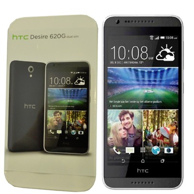 BNIB HTC Desire 620G Dual-SIM 8GB Grey/Light Grey Trim Factory Unlocked 3G GSM