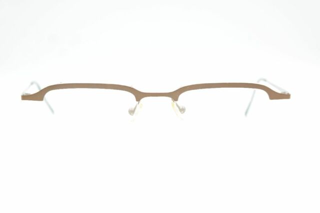 Ipotesi 902 Titanium Braun half Rim Glasses Frames Eyeglasses New