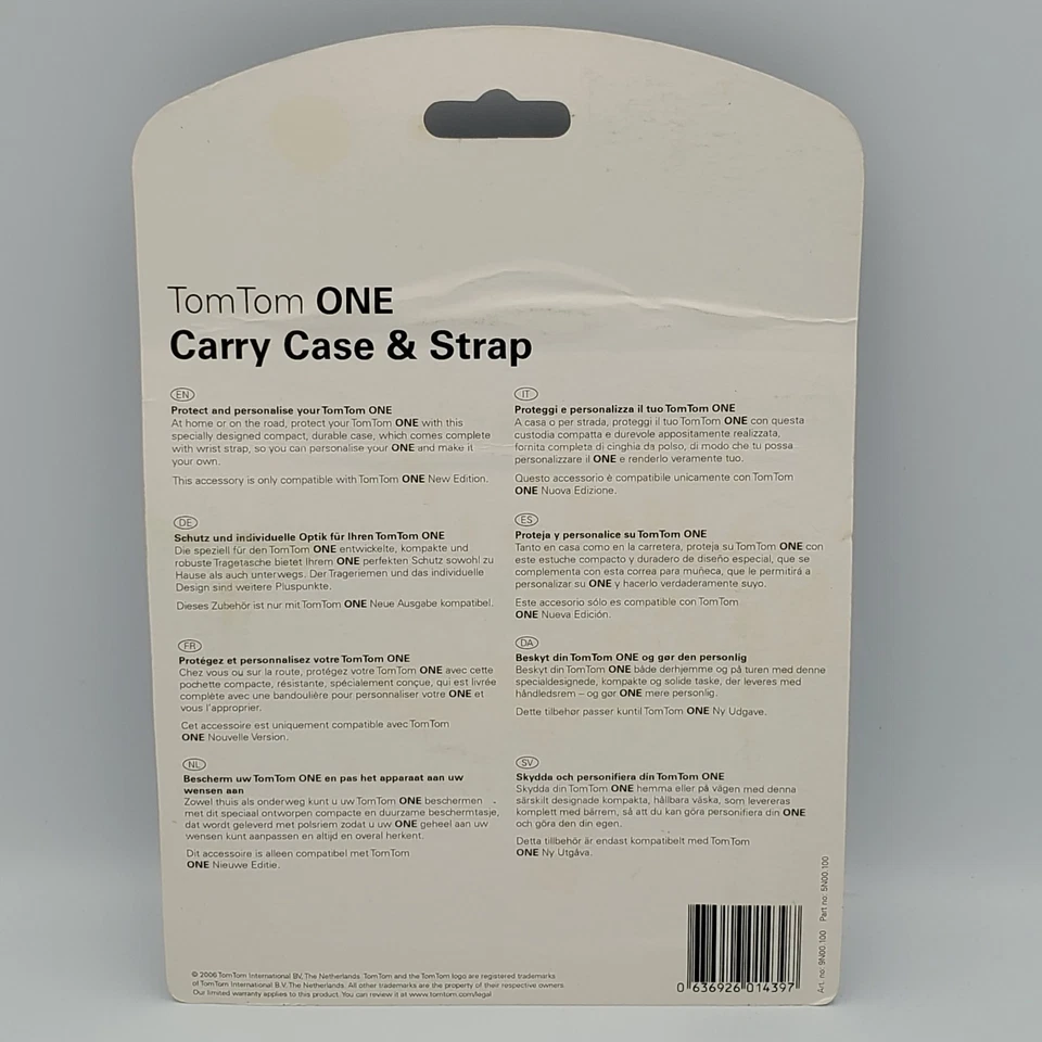 TomTom ONE Black Carrying Case & Strap ~ New Sealed - Image 2 of 4