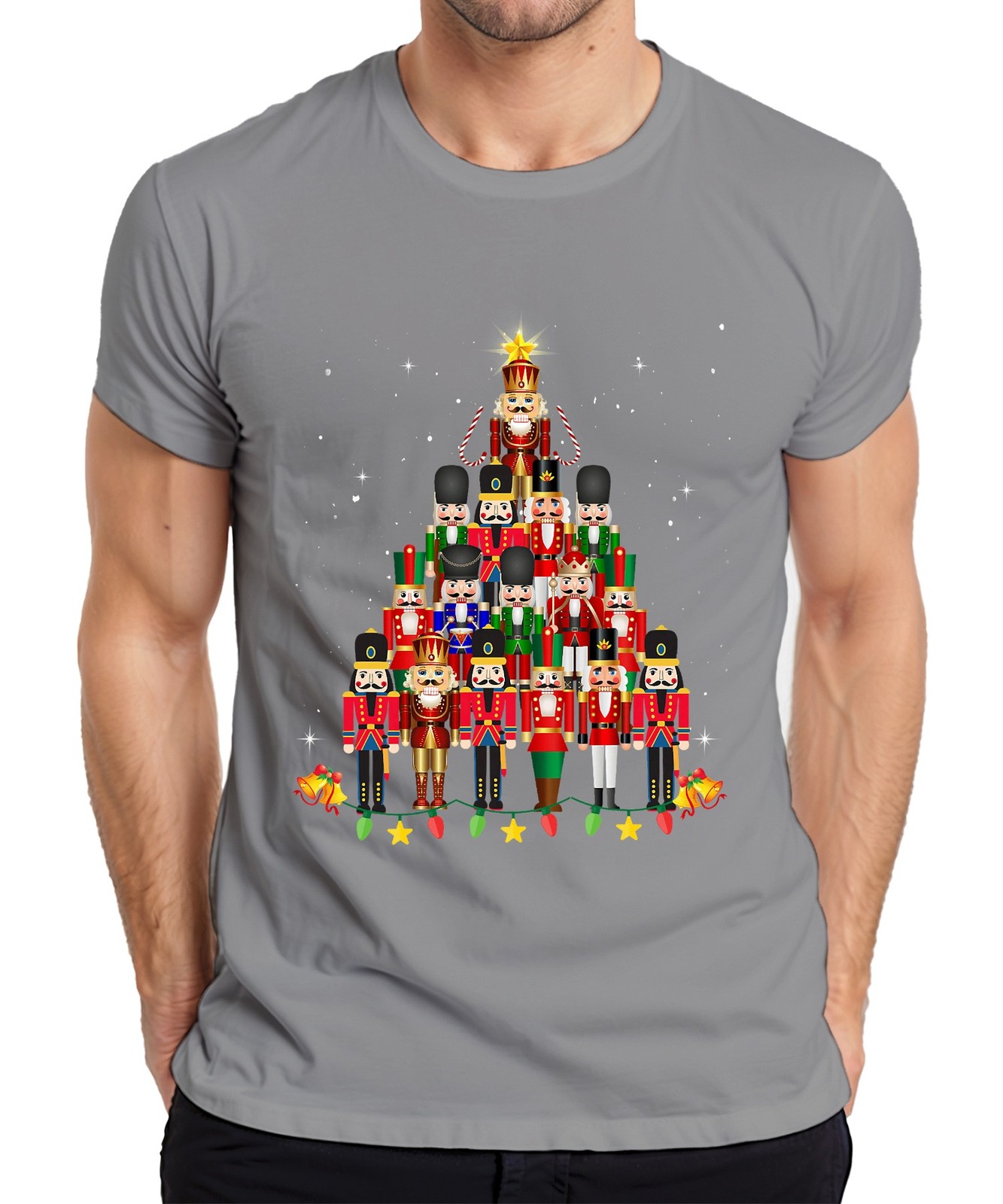 Nutcracker Pyramid Christmas Tree Gift Vintage Mens T-Shirt