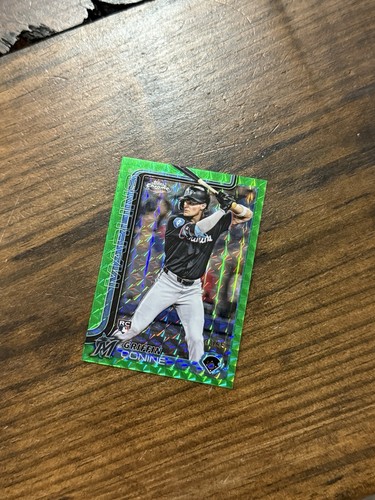 2025 Topps Chrome Griffin Conine Rookie rifrattore geo verde • #86 • 3/99 - Foto 2 di 7