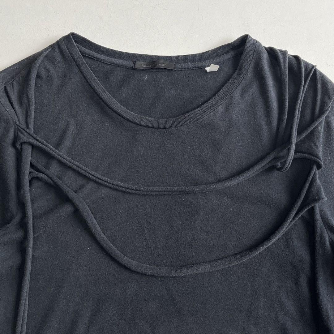 Vintage 2004 Helmut Lang Bondage T-Shirt Size M Black Length Vintage 2004 Helmut Lang Bondage T-Shirt Size M Black Length