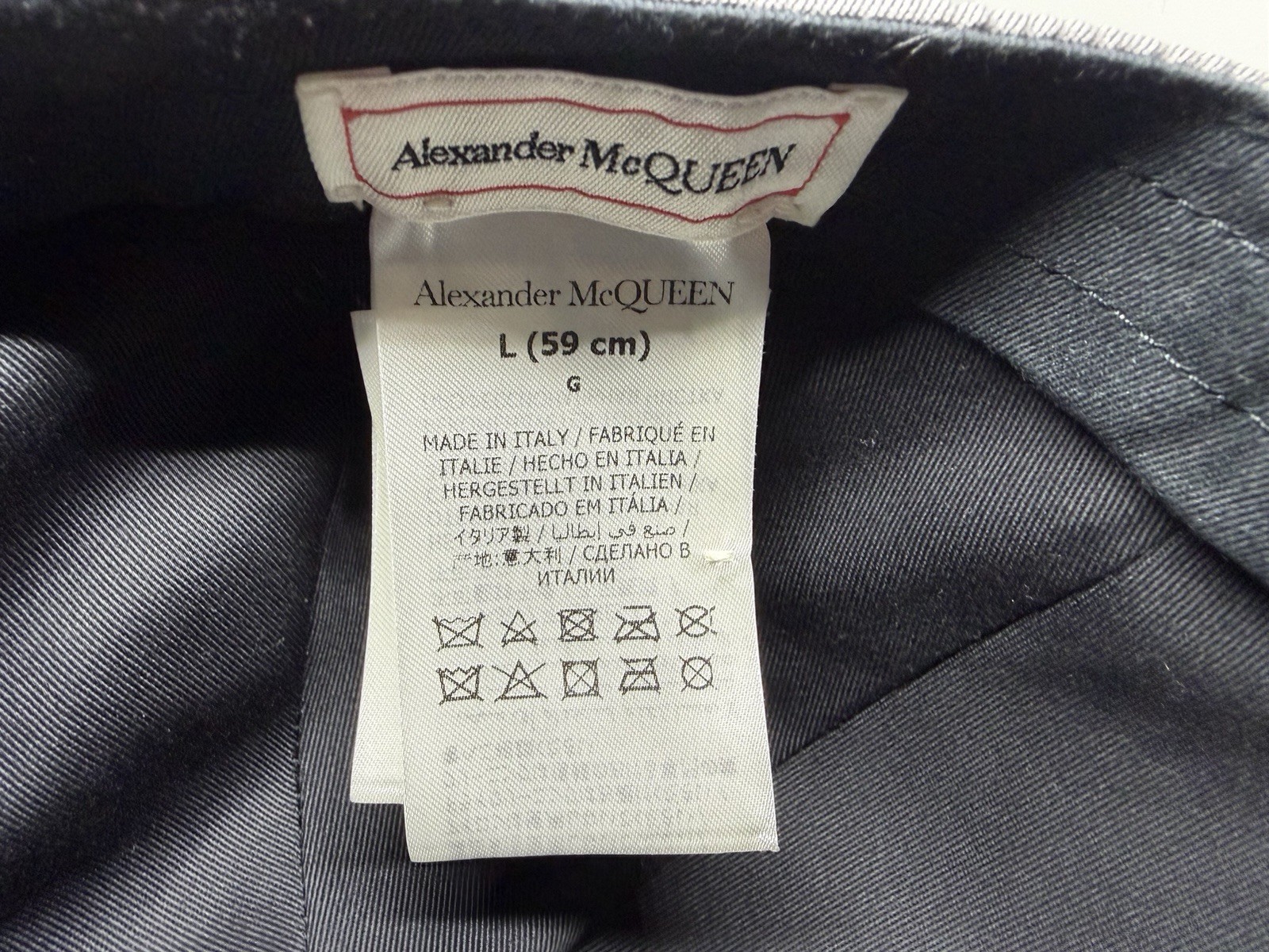 Alexander Mcqueen Baseball Cap Silver - image 5