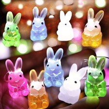 Easter Bunny String Lights,10 ft - 30 LED Bunnies Battery Operated with Remote