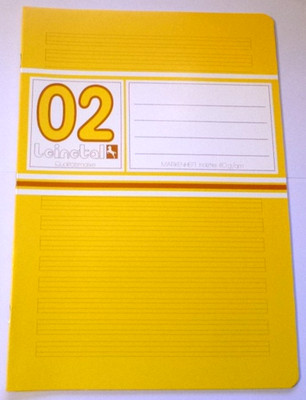 Leinetal Schulheft Nr. 02, 16 Blatt, DIN A4, liniert mit Rand, Neu
