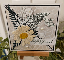 STAMPIN UP CARD KIT - FLOWERS YOU'RE AN AMAZING FRIEND Makes 4- Set 26.449
