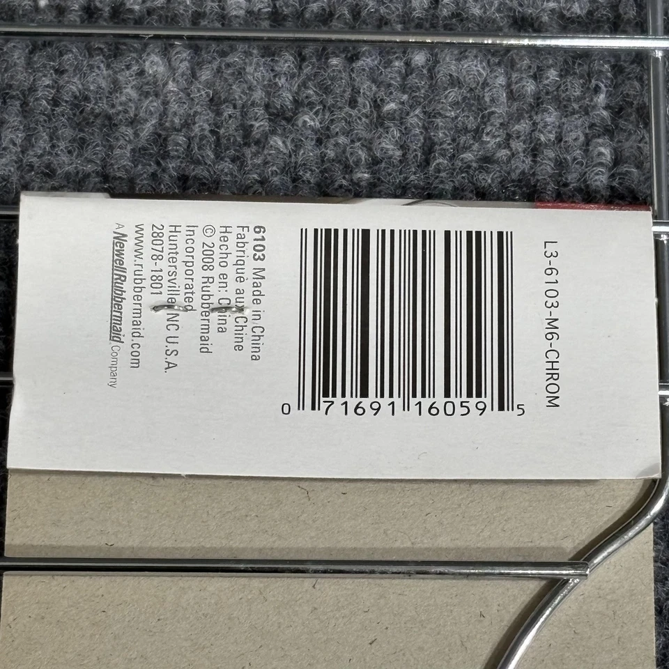 Rubbermaid Small Sink Rack Chrome Wire Kitchen Dish Drainer Grid Protector 6103 - Image 3 of 4