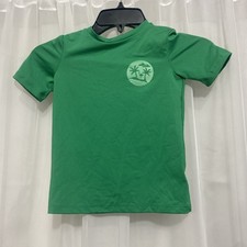 Cat Jack - Boys Green Beach Design SwimShirt - Size 5T