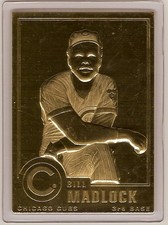 BILL MADLOCK 22kt Gold Danbury Mint Card
