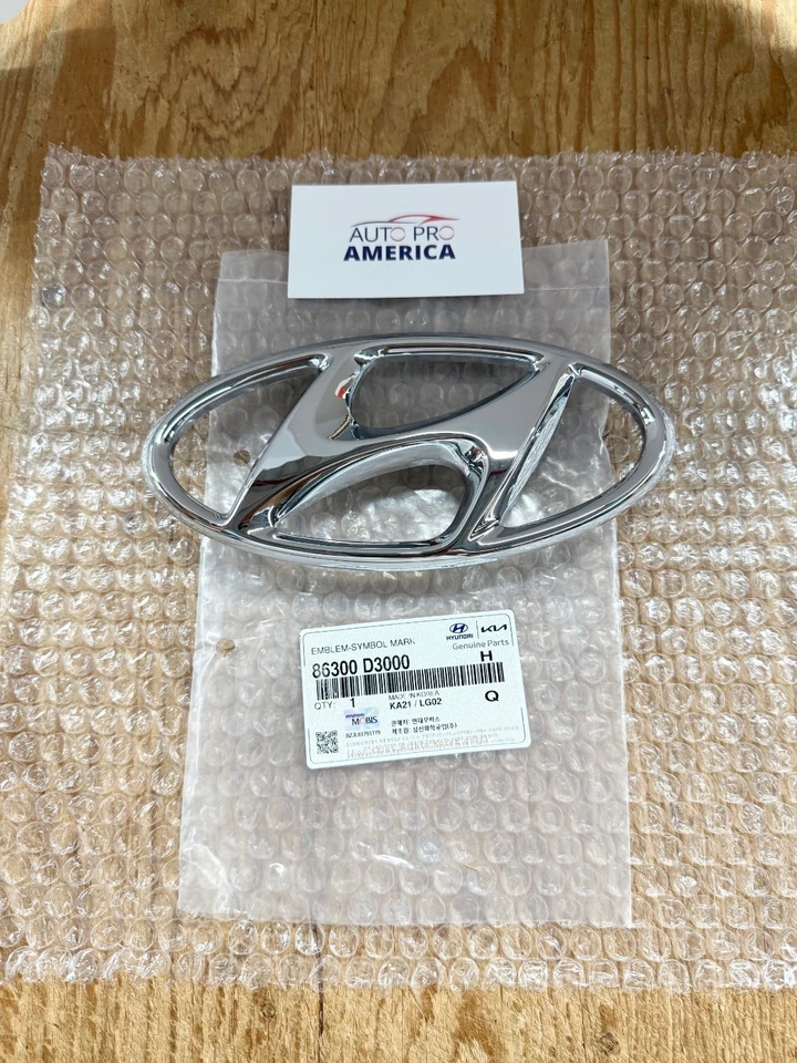 Emblema de parrilla delantera para HYUNDAI Tucson 86300-D3000 2016-2021 OEM NUEVO Foto 2 de 3