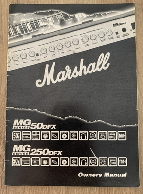 Marshall Verstärker MG50 DFX, MG250 DFX Bedienungsanleitung