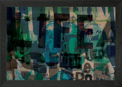 Diese digitale Collage ist inspiriert von gerahmtem Wandbild Poster Leinwanddruck Bild