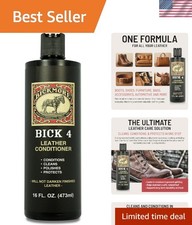 Bick 4 Leather Conditioner  Cleaner 16oz - Preserves  Polishes All Leather