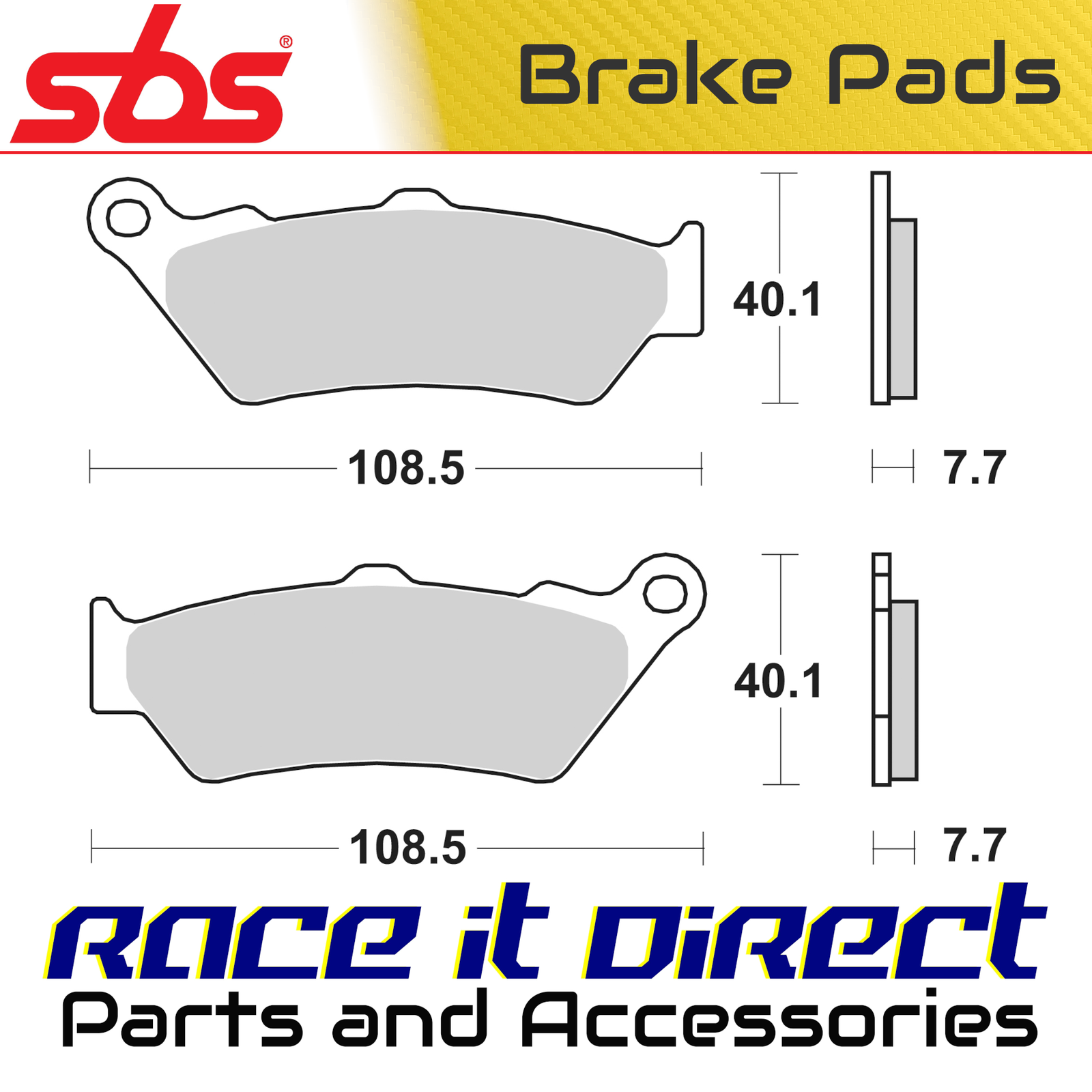 Brake Pads for BMW C1 125 1999-2003 Front Street SBS