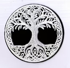Tree of Life Nordic iron on Patch Embroidered 2 3/4 inch