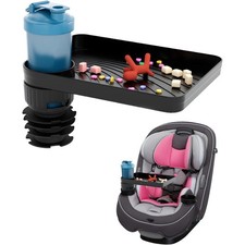 Car Seat Tray for Kids Toddler Travel w/Rubber Base,360 Rotatable Removable