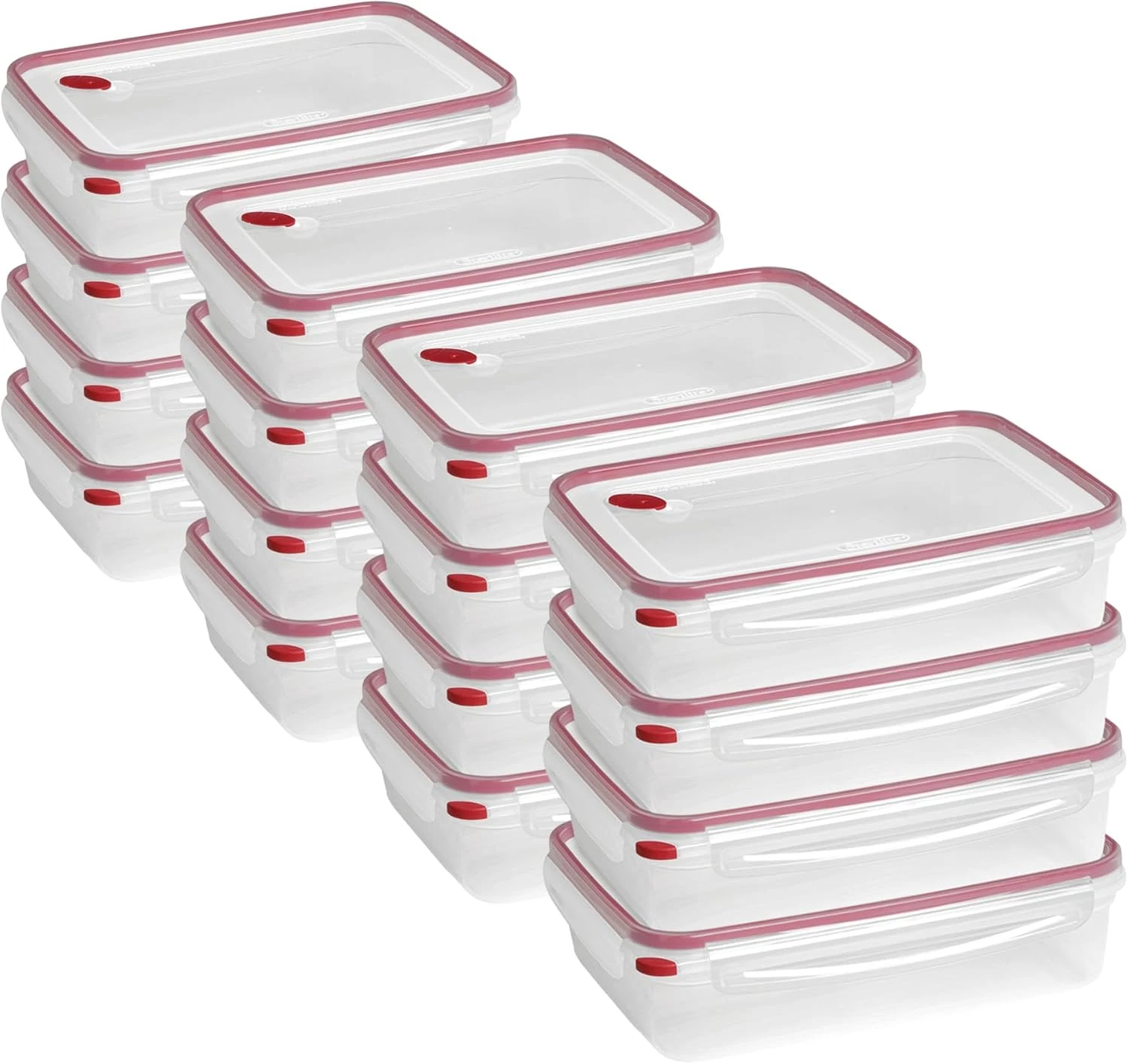 16-Pack Airtight Food Storage Containers with Latching Lid - 16 Cups Each
Opens in a new window or t