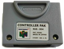 N64 Controller Pak Nintendo 64 Memory Card 256 KB - FREE Shipping