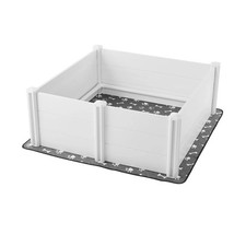 Dogs Whelping Box, 48 x 48 x 18.1 inch, Plastic PVC Puppies Playpen with Height