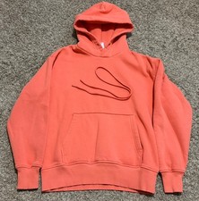 ZARA Oversize Hoodie Women s Orange Color Size MEDIUM Cozy Hood Casual