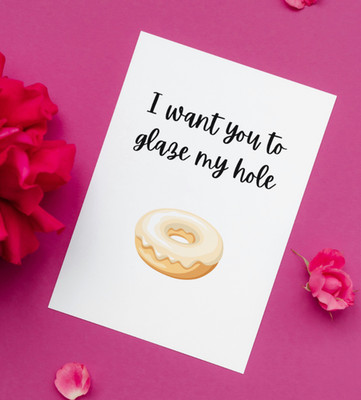 Rude Valentines Card   Funny Sexual Innuendo   Naughty Anniversary Card