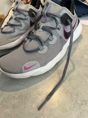 Size 11-Women s Nike Flex 2020 RN Wolf Grey and Pink 