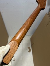 Big head 22 Fret 24 inch Roasted Flame maple Rosewood Electric guitar Neck parts