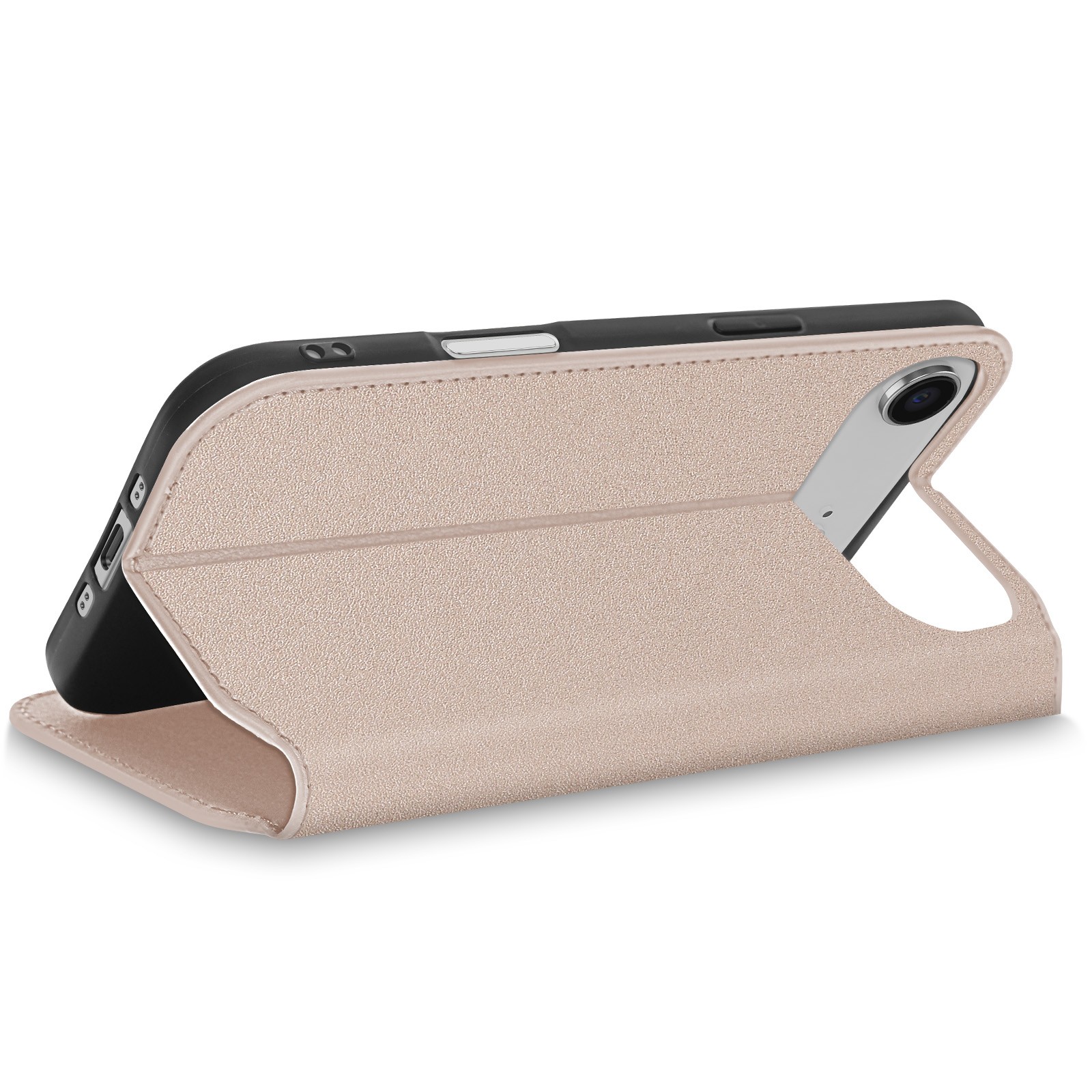 Étui iPhone Air Pliable Anti-Rayures avec Rangement de Carte Or - 3