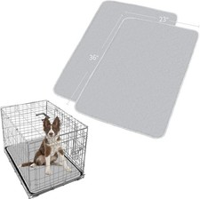 Dog Crate Mat and Washable Pee Pads for Dogs 2 Pack 36"X23"