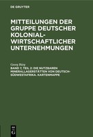 Die Nutzbaren MinerallagerstäTten Von Deutsch-SüDwestafrika. Kartenmappe Georg B