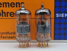 Siemens E88CC 6922 Gray Shields O-getter Matched Pair - Munich 1963/1964
