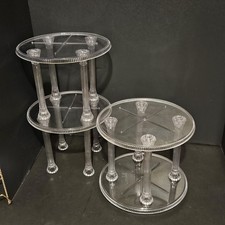 Wilton Cake Set 4 Clear 9 Plates  302-2035 & ...