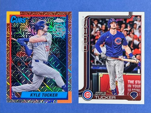 KYLE TUCKER 2025 Topps Series 2 35TH ANNIVERSARY CHROME MOJO #T90C-120 and #451
