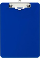 Deli Plastic Clipboard, Clipboards with Low Profile Clip, Standard A4 Letter Siz