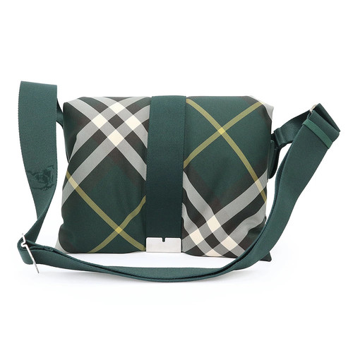 BURBERRY 8083291 Pillow Bag Check Pillow Polyurethane IVY Green #918