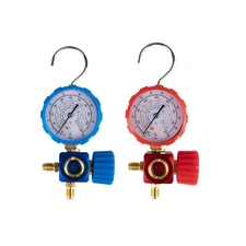 Manifold Gauge Set for A/C Refrigerants R134a R404a R22 R410a | High/Low Pressur