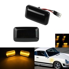 1 Paar Schwarz LED Seitenblinker repeater Blinker für Audi 80/80 Avant 1984-up
