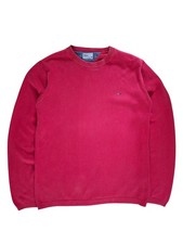 Tommy Hilfigar Crew neck Jumper - Size Men's Large - Red (Cotton)