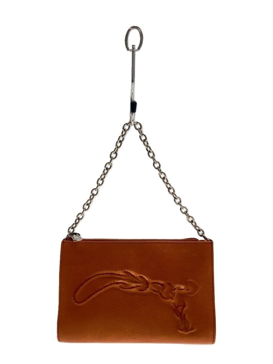 Borsa a mano YVES SAINT LAURENT pelle beige tinta unita usata