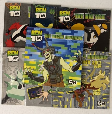 Ben 10 Story Books Bundle Lot of 7 Cartoon Network 2010 Paperback Books Children