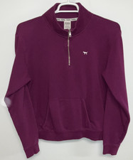 Pink 1/3 Zip Sweatshirt Women's Medium Purple