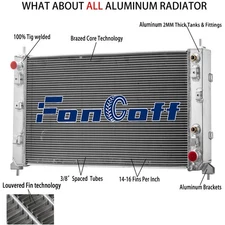 Aluminum Radiator Fit 2019-2021 Chevrolet Silverado 1500 4.3L V6 6.2L 5.3L V8 US