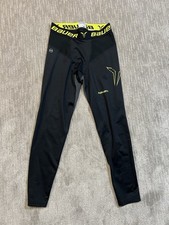 Bauer Mens Large Compression Hockey Pants Black Ice hockey