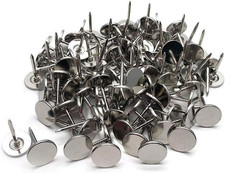 100Pcs Flat Head Upholstery Tacks Home Furniture Decor Tack Upholstery Nails Pus
