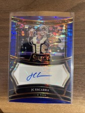 2025 Panini Select Signatures JC Escarra (RC) #SIG-JC Blue Pulsar Prizm Yankees