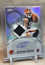 2025 Topps Chrome Football Quinshon Judkins RPA- QJ BROWNS Rookie Patch Auto