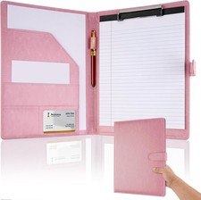  Brown Leather Portfolio Folder Padfolio Business Padfolio Organizer Document