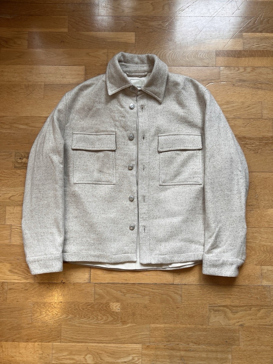 Zara X nanushka Boxy Wool Blend Jacket Cream Beige Size M | eBay UK