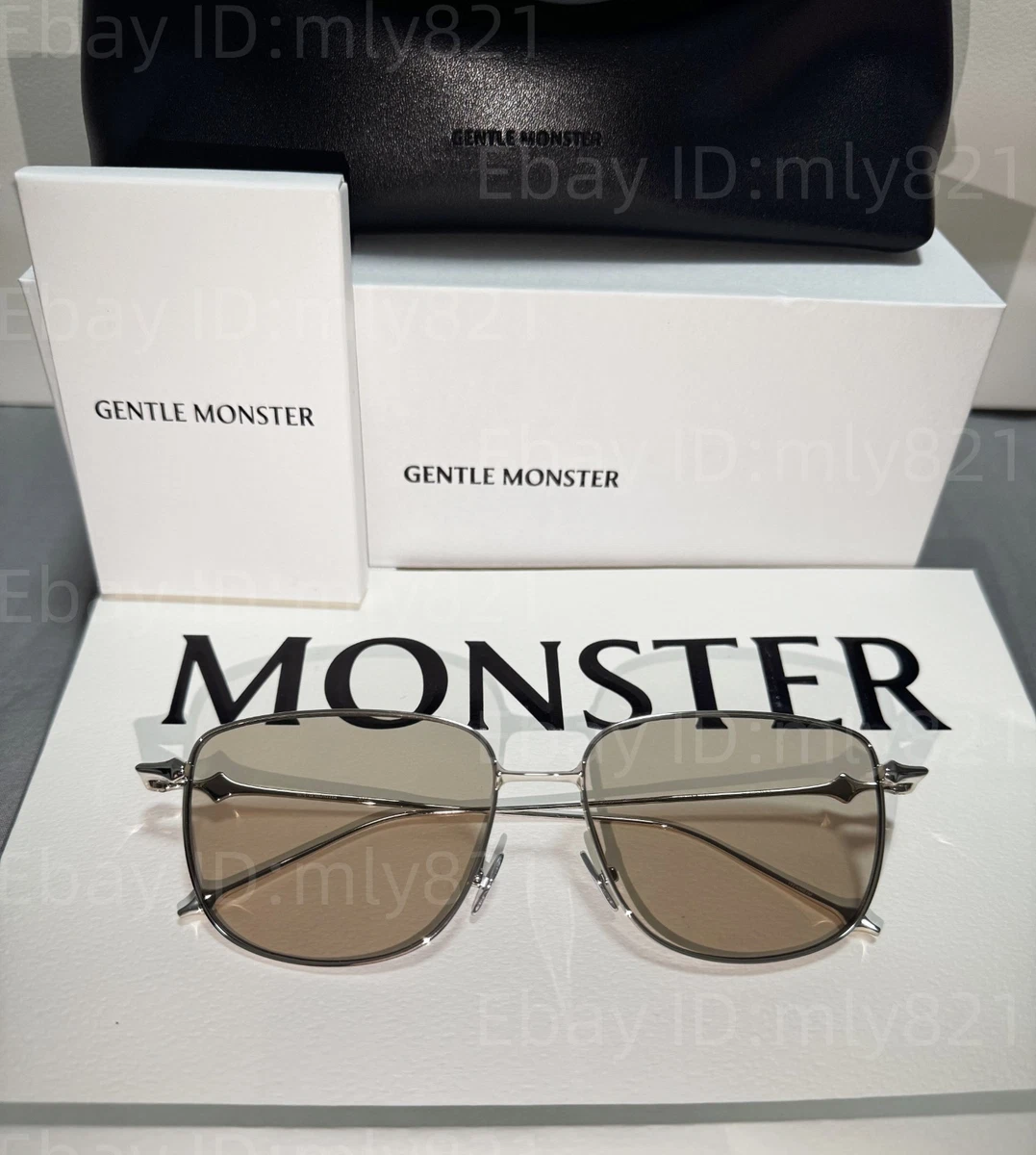 GentleMonster Sunglasses BOLD - Academya 02(BR) Silver Frame Brown